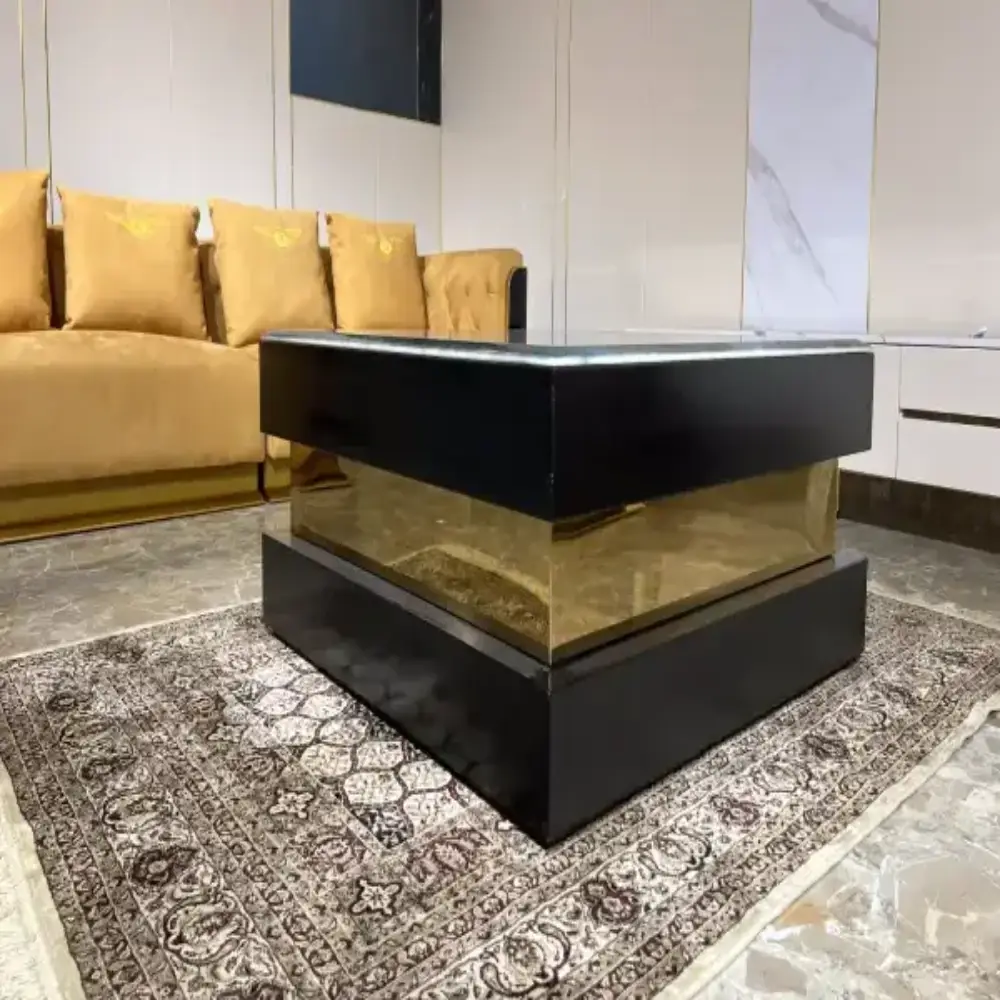 Square Coffee Table Without Natural Marble Top
