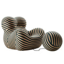 Switch ITALIAN LOUNGE ARMCHAIR AND OTTOMAN WITH BALL 3 image